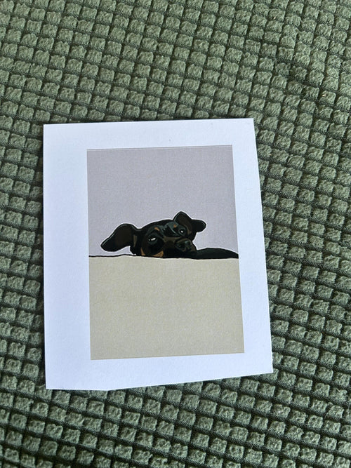 ACEO Print Dog Smiles