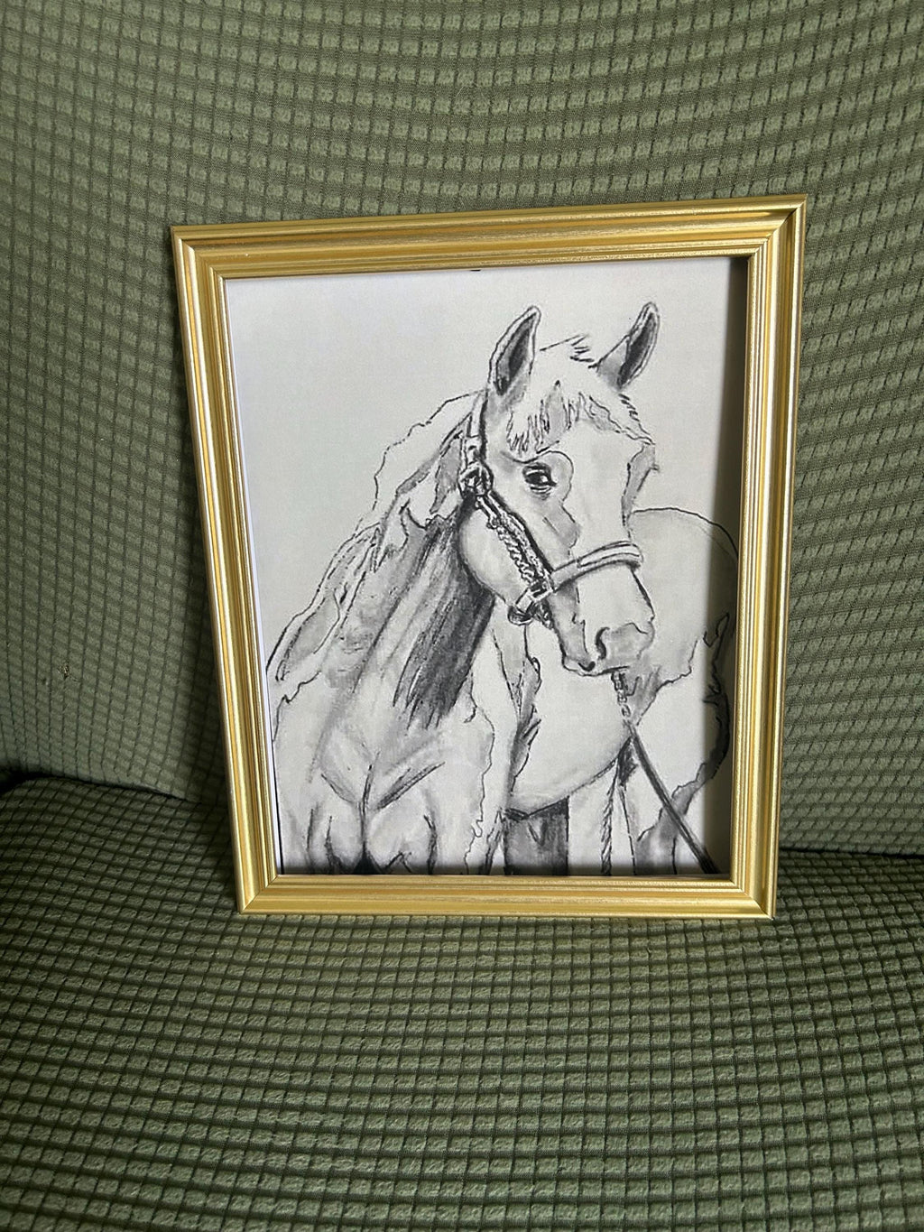 Digital Print Horse pen Drawing