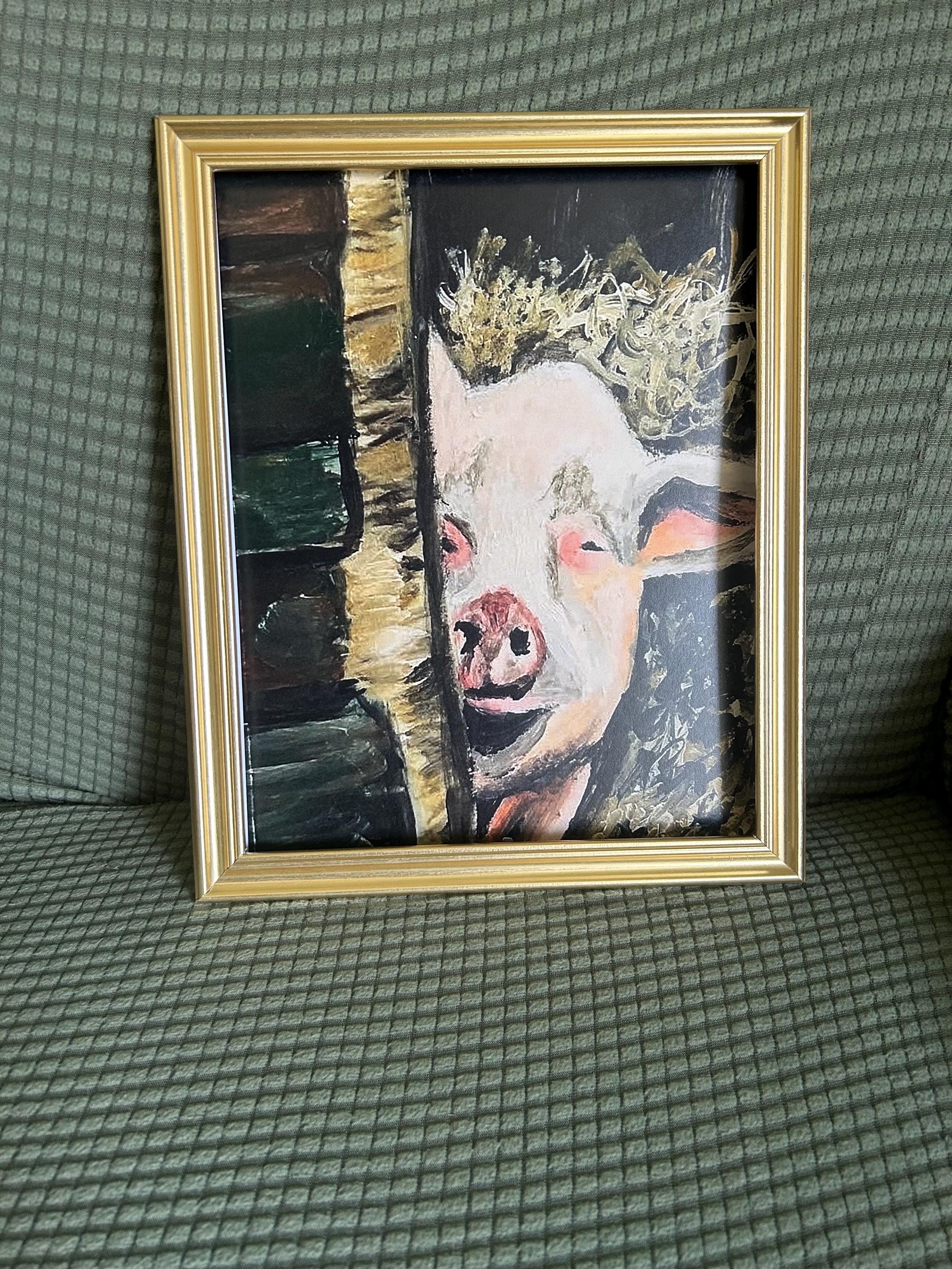 Digital print 8x10 Pig on the Farm