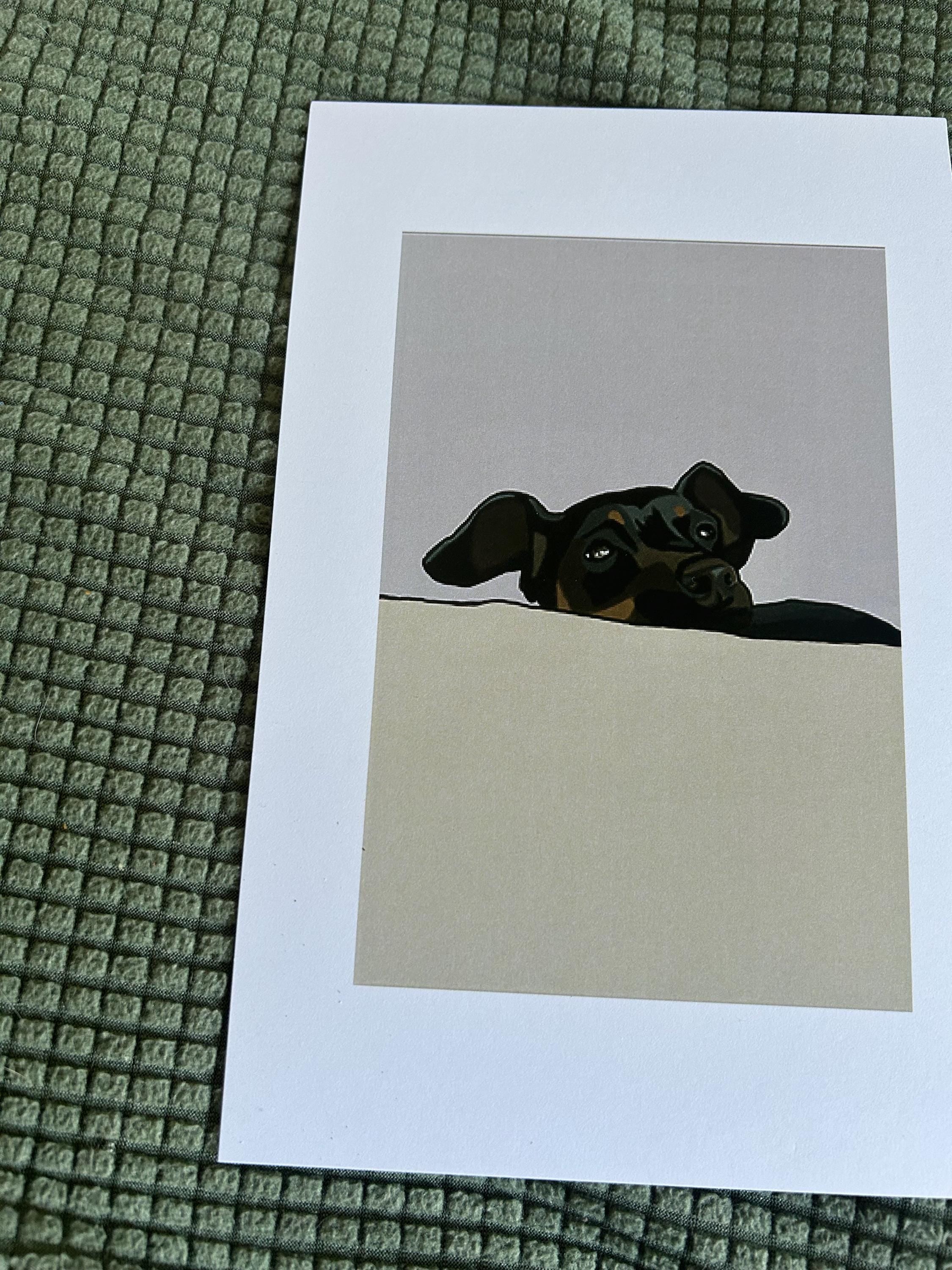ACEO Print Dog Smiles