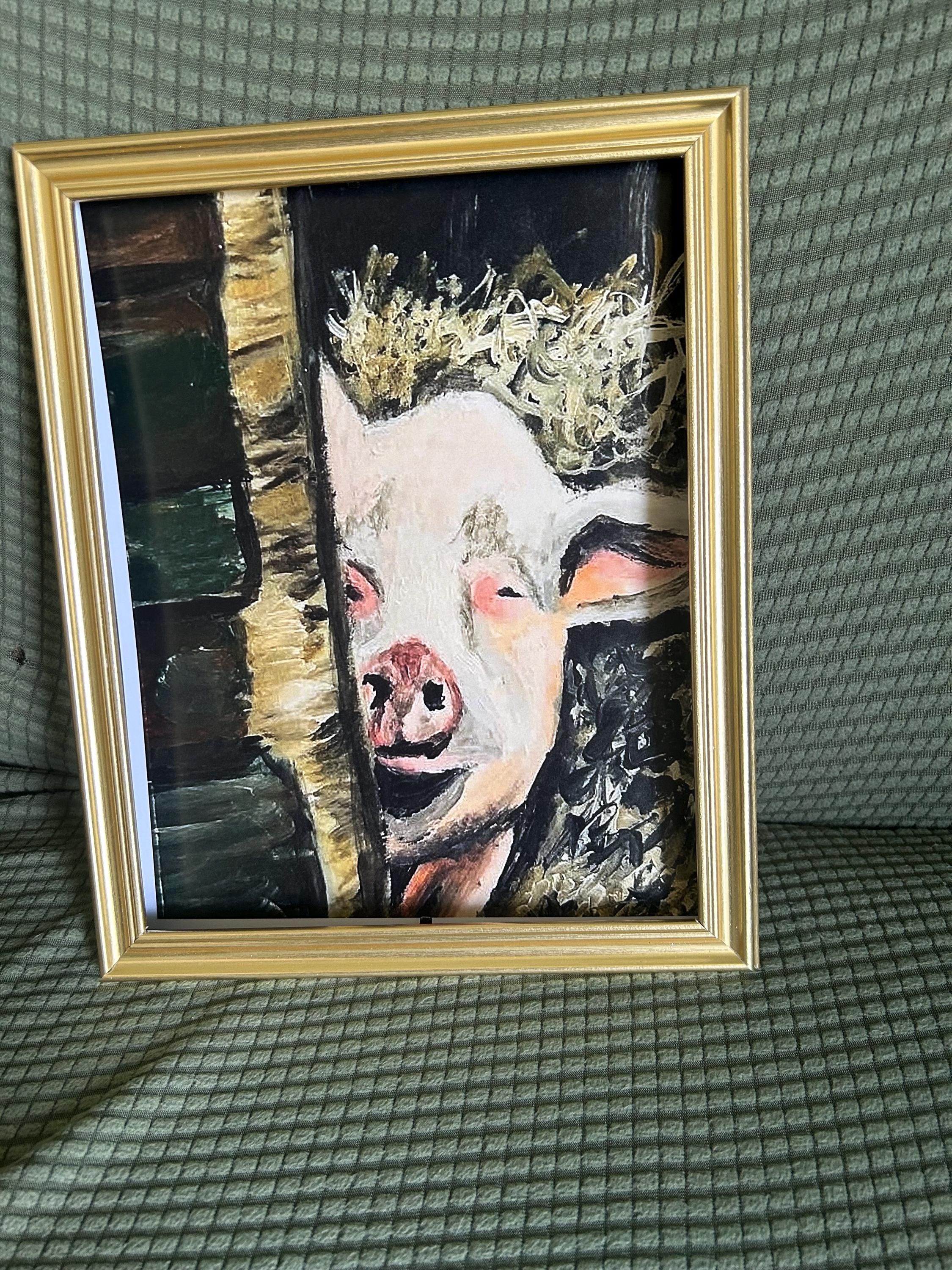 Digital print 8x10 Pig on the Farm