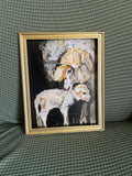 Digital Print Mother and Lamb Wall Art